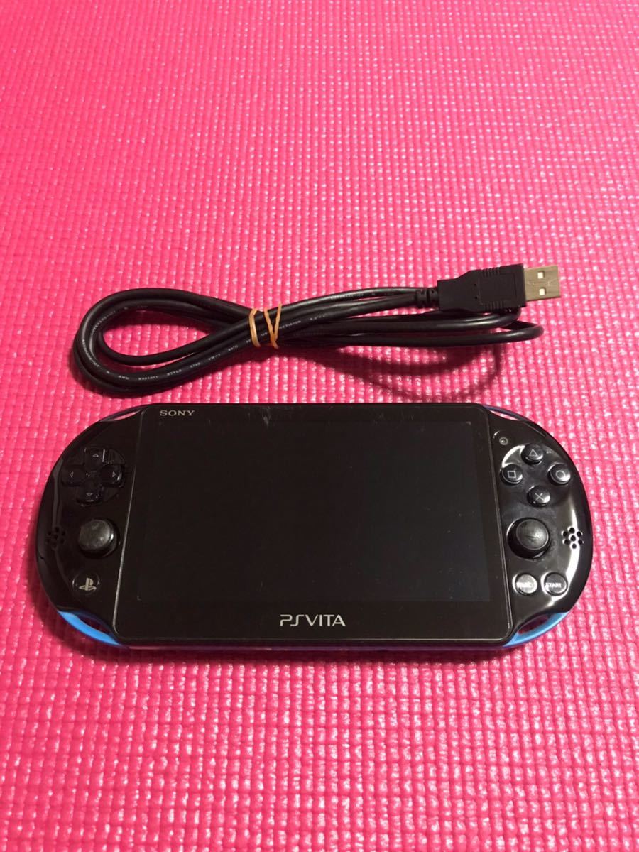中古 PS VITA本体 PCH-2000 ブラック×ブルー ジャンク
