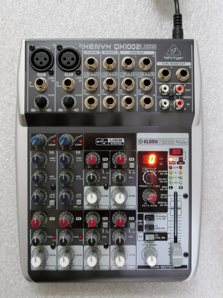 ♪ ≪behringer/べリンガー≫ アナログミキサー XENYX 【QX1002USB