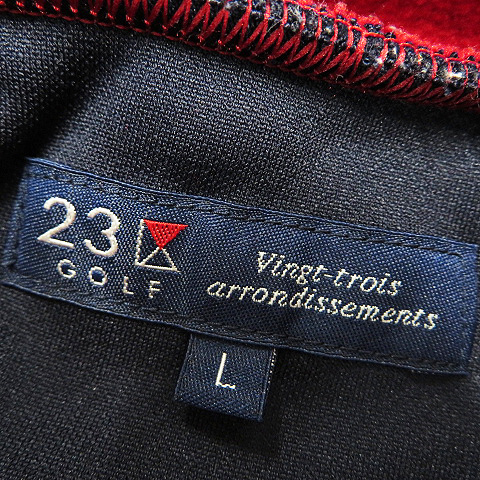 ニジュウサンクゴルフ ハイネック 23区GOLF スウェット 長袖Tシャツ サイズ：M 裏起毛 23区ゴルフトレーナーの通販 サイズ：1 サイズ：2 ゴルフ M モックネック 冬用裏フリース 新品23区GOLF ネイビー