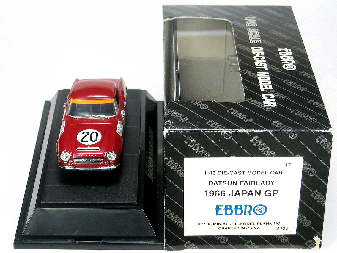 エブロ◇ダットサンフェアレディ1600◇66年日本GP・高橋◇1/43