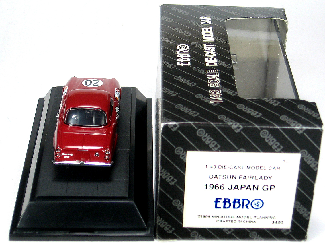 エブロ　1/43 ダットサン　フェアレディ　1966 ジャパンGP エブロ◇ダットサンフェアレディ1600◇66年日本GP・高橋◇1/43