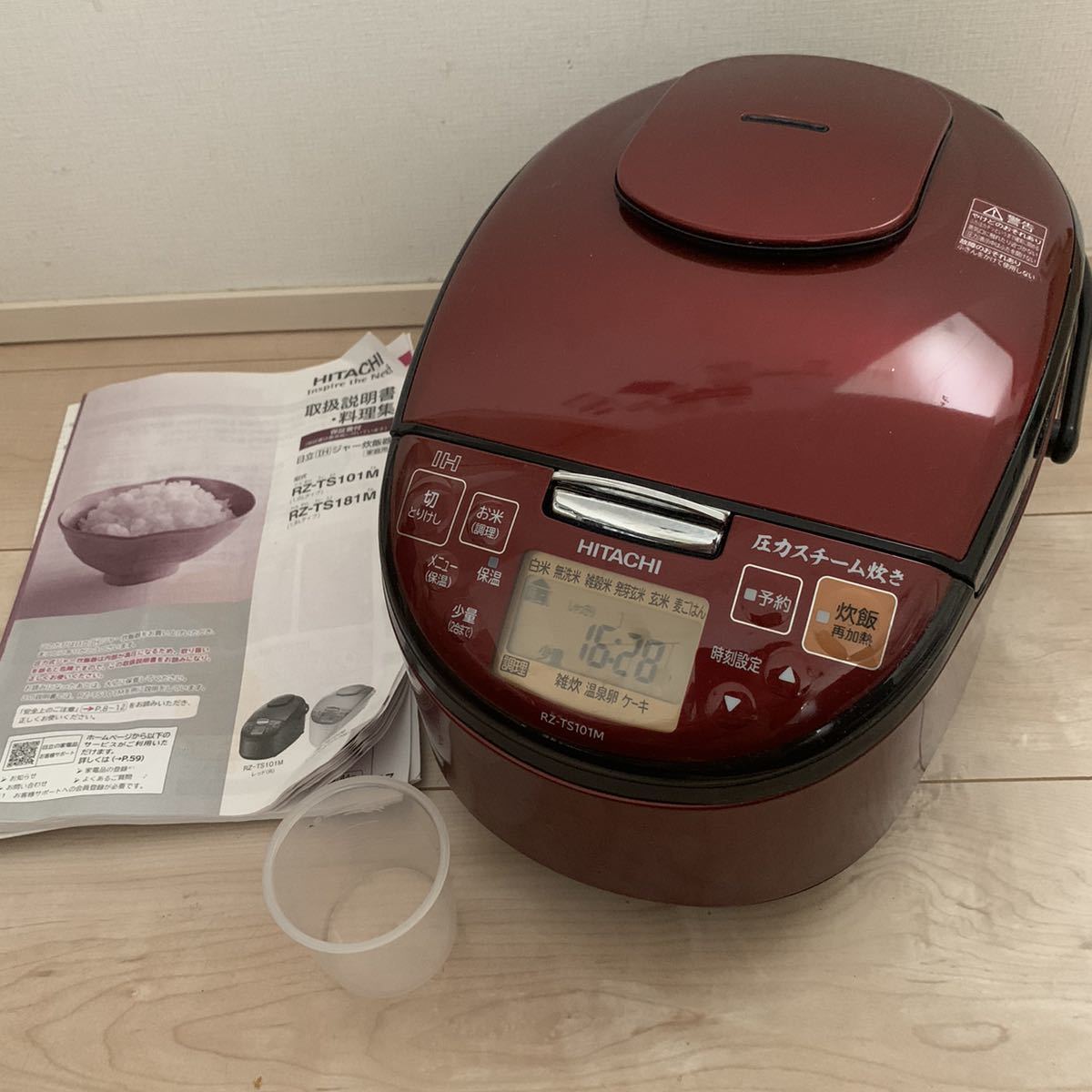 炊飯器 HITACHI RZ-TS101M 2018年製 圧力IH炊飯ジャー 日立 圧力
