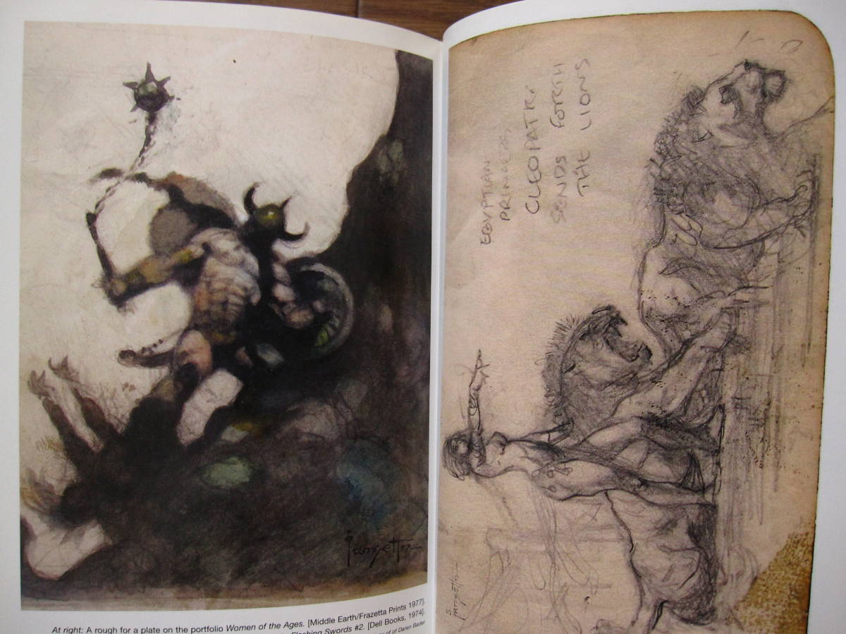 洋書 画集 Rough Work / Frank Frazetta : フランク フラゼッタ