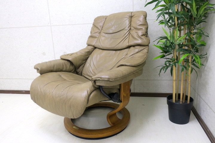 EKORNES/エコーネス Reno/レノ Mサイズ 本革 ストレスレスチェア ※難