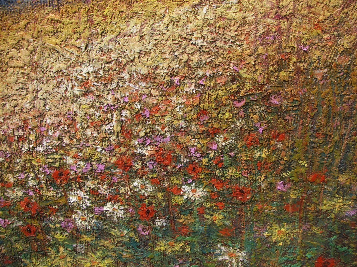 松尾洋明「ガリラヤの春」10号油彩，感動的絶景，真作保証，成行