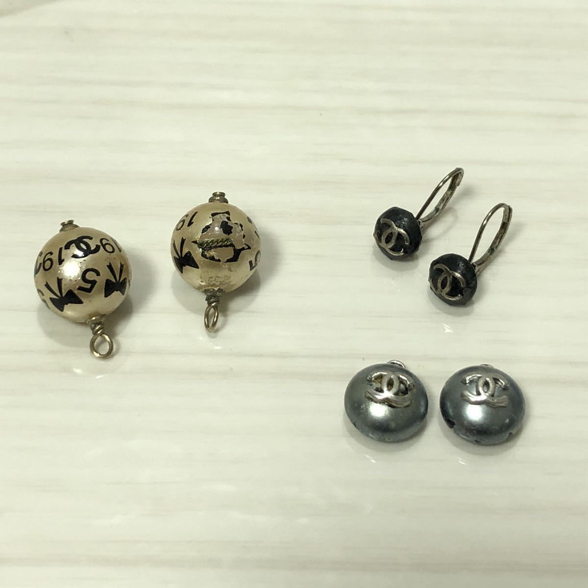 29689☆1円スタート☆本物☆シャネル☆CHANEL☆美品☆スイング☆ピアス
