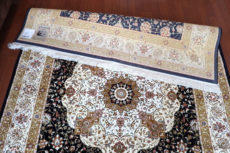 ◇送料無料◇ペルシャ絨毯◇158×230◇イラン産◇バンブーシルク◇新品 