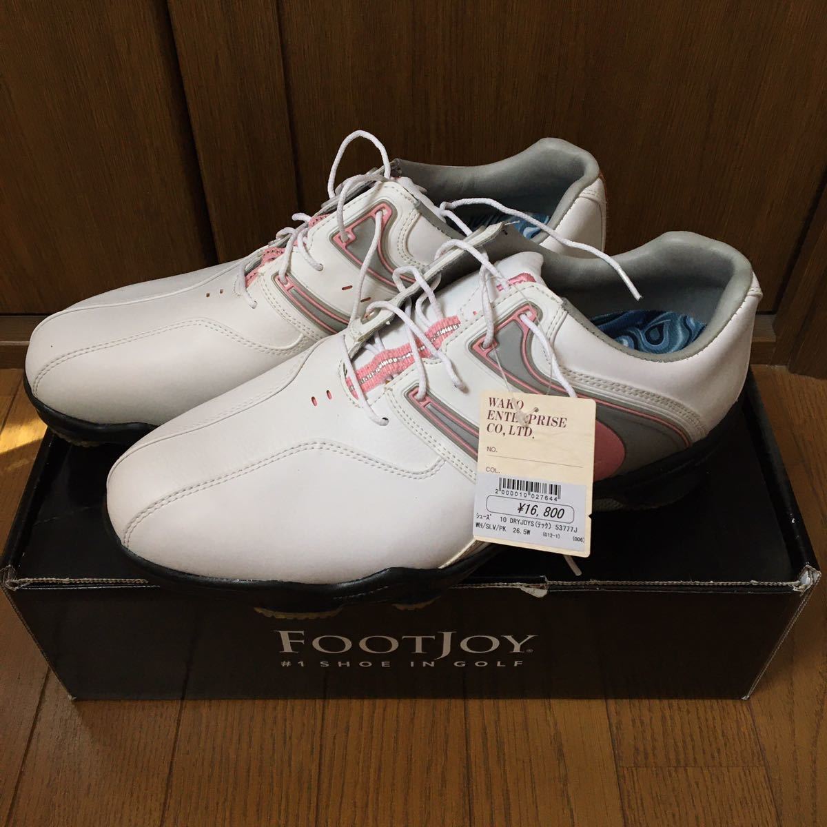 爆買い，SALE フットジョイ FOOTJOY DRYJOYS ゴルフシューズ 26.5 ホワイト シルバー ピンク(26.5cm)｜売買されたオークション情報、yahooの商品情報をアーカイブ公開 - オークファン 26.5cm