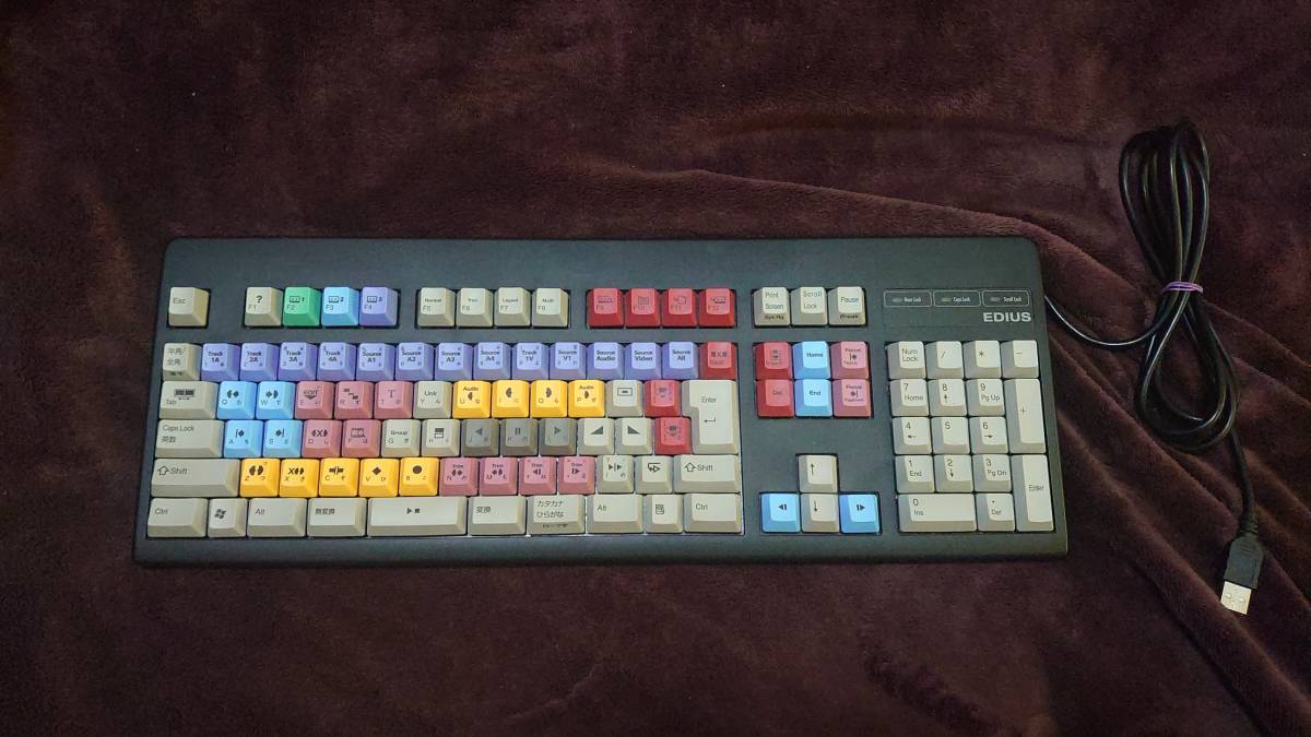 グラスバレー キーボード EDIUS 108 KEYBOARD EDIUSV6KB[JP] 東プレ 