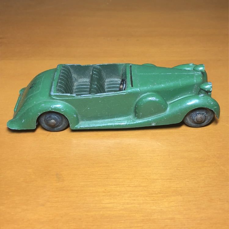Dinky Toys 38C Lagonda Cabriolet 4 Places, échelle 1/43, Couleur Gris Vert - état D'usage