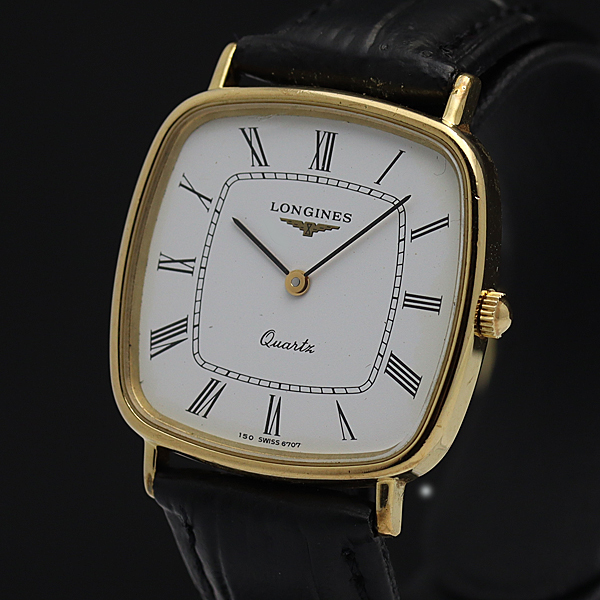 LONGINES ロンジン 希少ヴィンテージ 手巻き シルバー ローマ数字