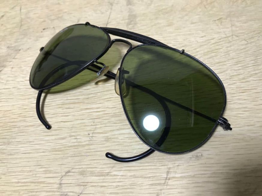 【低価，2026】 B&L RAY-BAN ボシュロム レイバン OUTDOORS MAN アウトドアーズマン VINTAGE ビンテージ サングラス ブラック USA製(レイバン)｜売買されたオークション情報、yahooの商品情報をアーカイブ公開 - オ レイバン