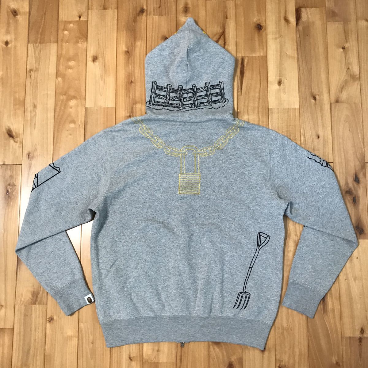 ホルスタイン パーカー Mサイズ Holstein full zip hoodie a bathing 