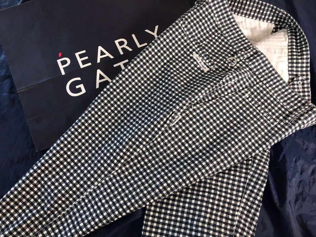 本物 新品 13155105 PEARLY GATES パーリーゲイツ/ジャックバニー 5(サイズL)超人気 ギンガムチェック ストレッチパンツ