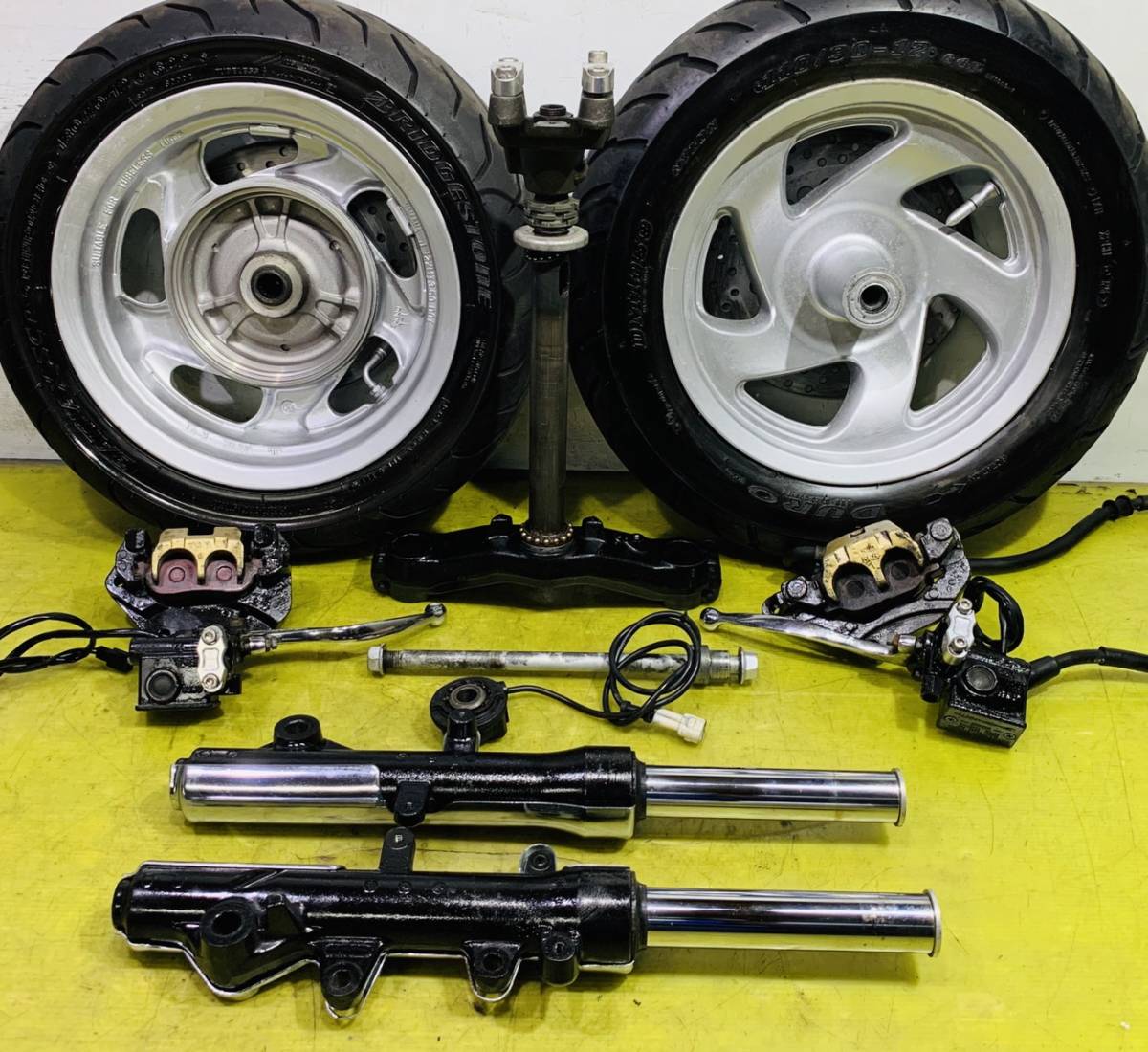 マジェスティ250C SG03J 前後ホイール足廻りセット SG03J アルミ