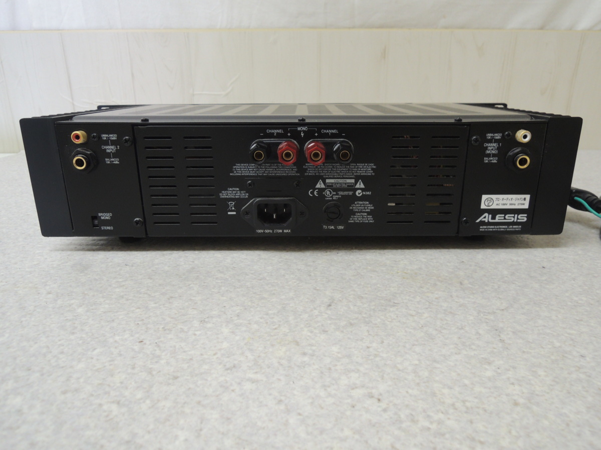 楽器/器材 ジャンク！ALESIS RA150 パワーアンプ