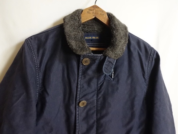 BLUE 【BLUE BLUE ジャーマンクロス N-1 デッキジャケット 2】ネイビー