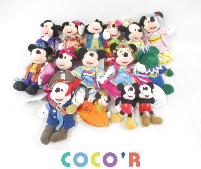 同梱可】中古品 ディズニー ミッキー ミニー ぬいぐるみバッジ