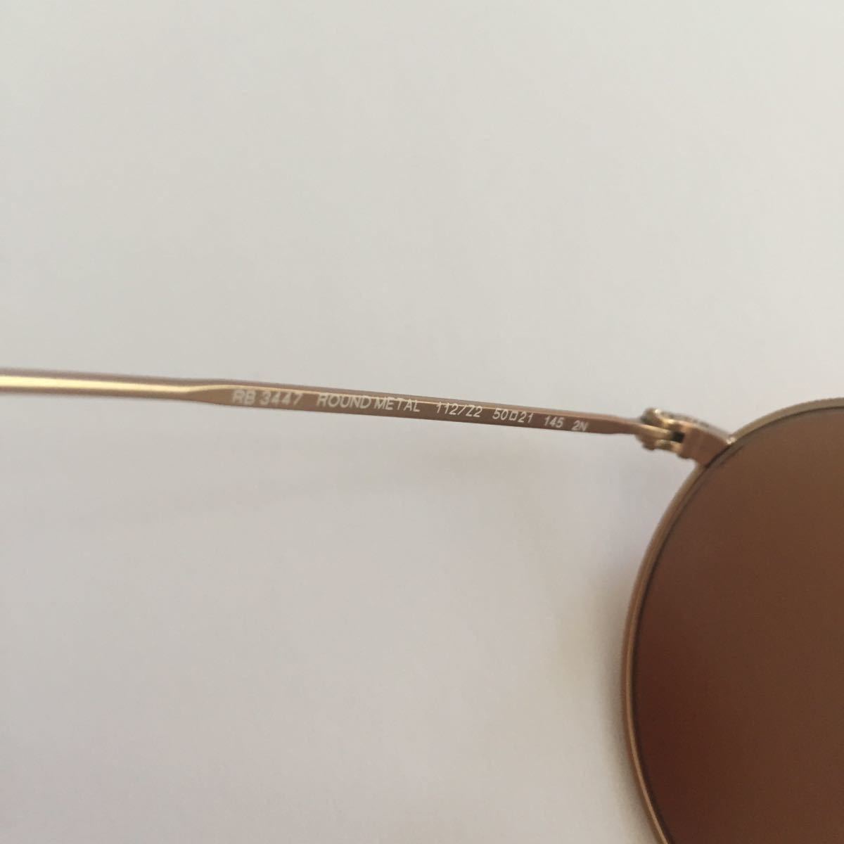 Ray-Ban レイバン ピンク ミラー サングラス RB3447 ゴールド ラウンド