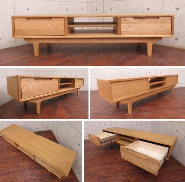 展示品 Nd Style 高級 Tomoe Av155 北欧スタイル オーク材 テレビ Tvボード 11万 Ssx9337f 幅160cm 売買されたオークション情報 Yahooの商品情報をアーカイブ公開 オークファン Aucfan Com