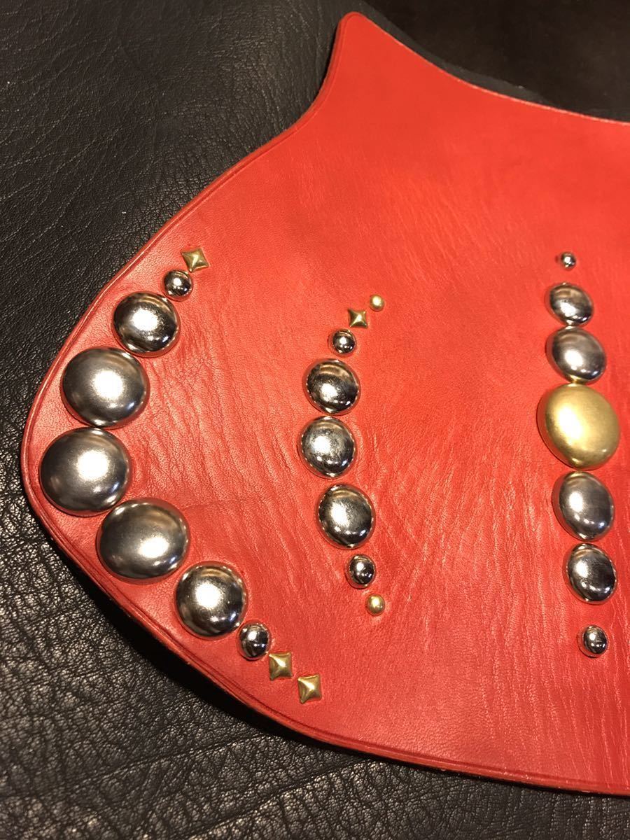 マッドフラップ① レザー　ビンテージ　チョッパー　パン　ナックル _2