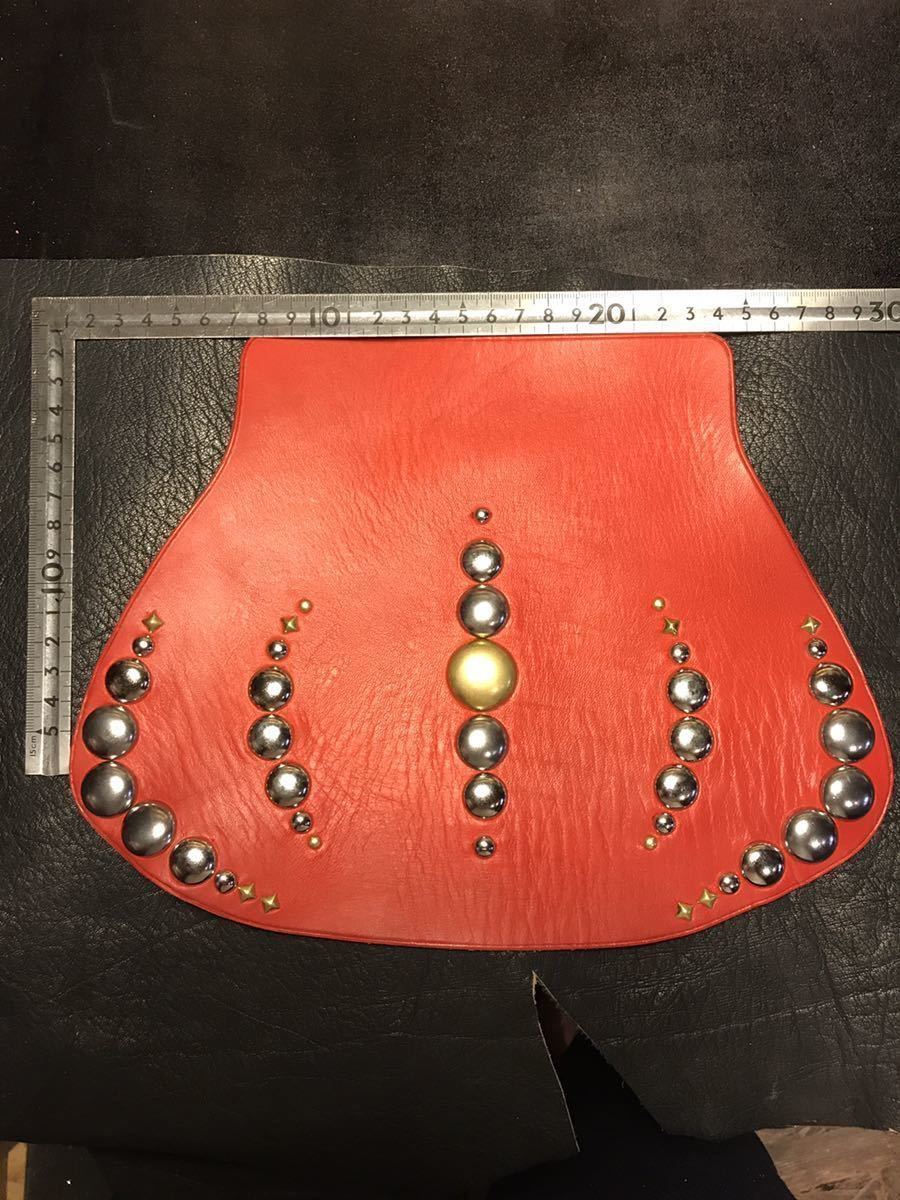 マッドフラップ① レザー　ビンテージ　チョッパー　パン　ナックル _6