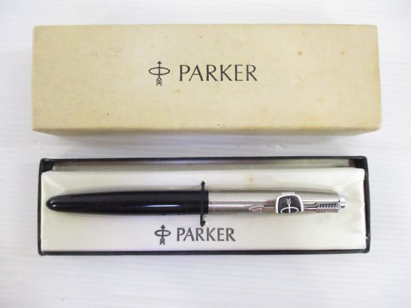 PARKER パーカー 21 USA製 ヴィンテージ 万年筆 シルバー ケース付