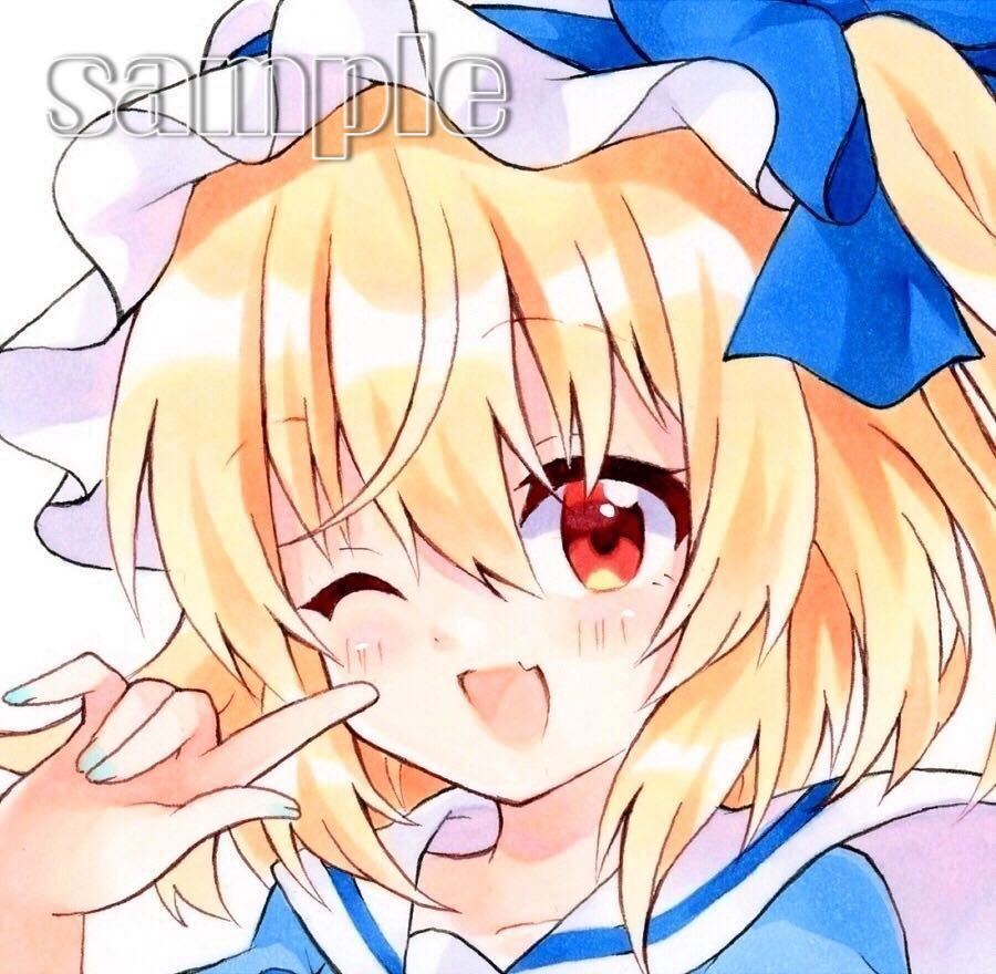 同人手描きイラスト 東方project フランドール スカーレット 青フラン アレンジ B5 手描きイラスト 売買されたオークション情報 Yahooの商品情報をアーカイブ公開 オークファン Aucfan Com