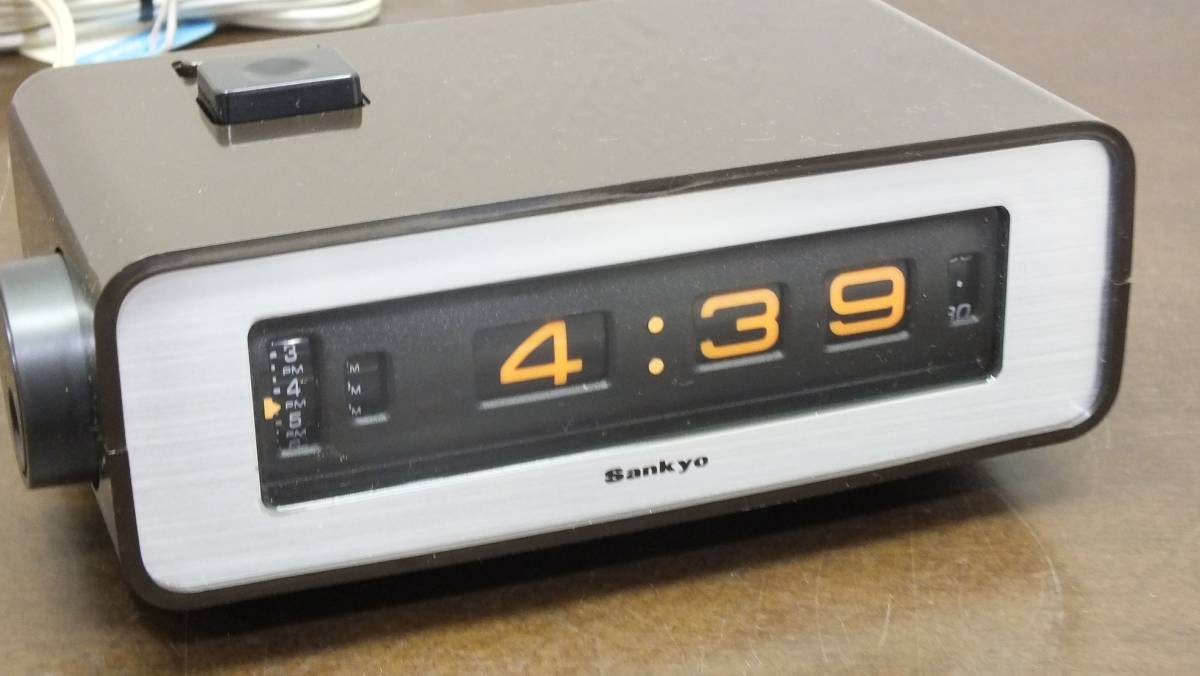 70s ビンテージ Sankyo ザックス フリップ時計 パタパタクロック