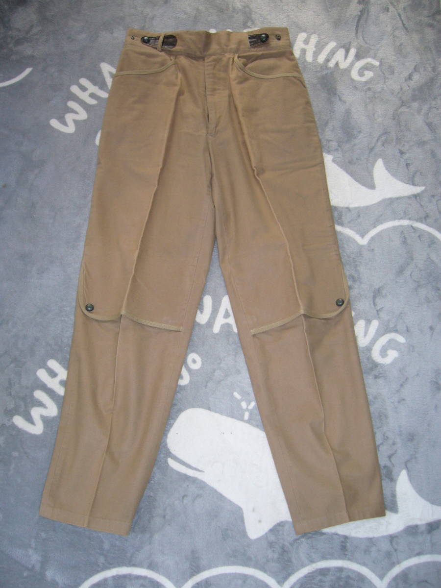 193♂：激レア　松田光弘デザインニコル創設者　超激レア品　monsieurNICOLE　ムッシュニコル　グルカタイプ綿パン　サイズ.S　色.ベージュ