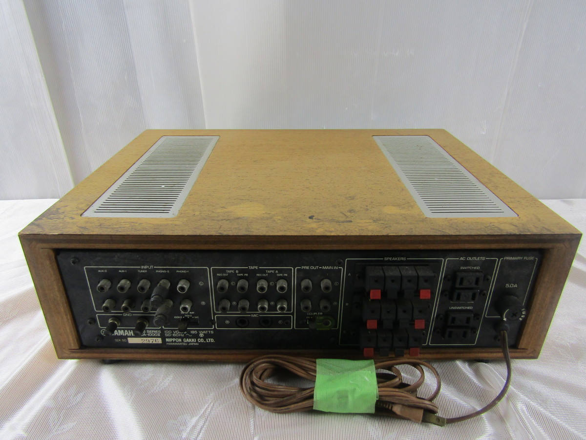 0827-N9-097 ヤマハ YAMAHA CA-1000Ⅱ プリメインアンプ 【公式通販】