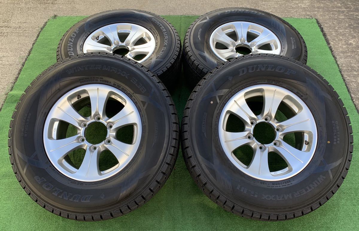150 プラド 16インチホイール& 265/70R16 DUNLOP スタッドレスタイヤ4本セット☆ FJクルーザー．ハイラックスサ-フ等にも 