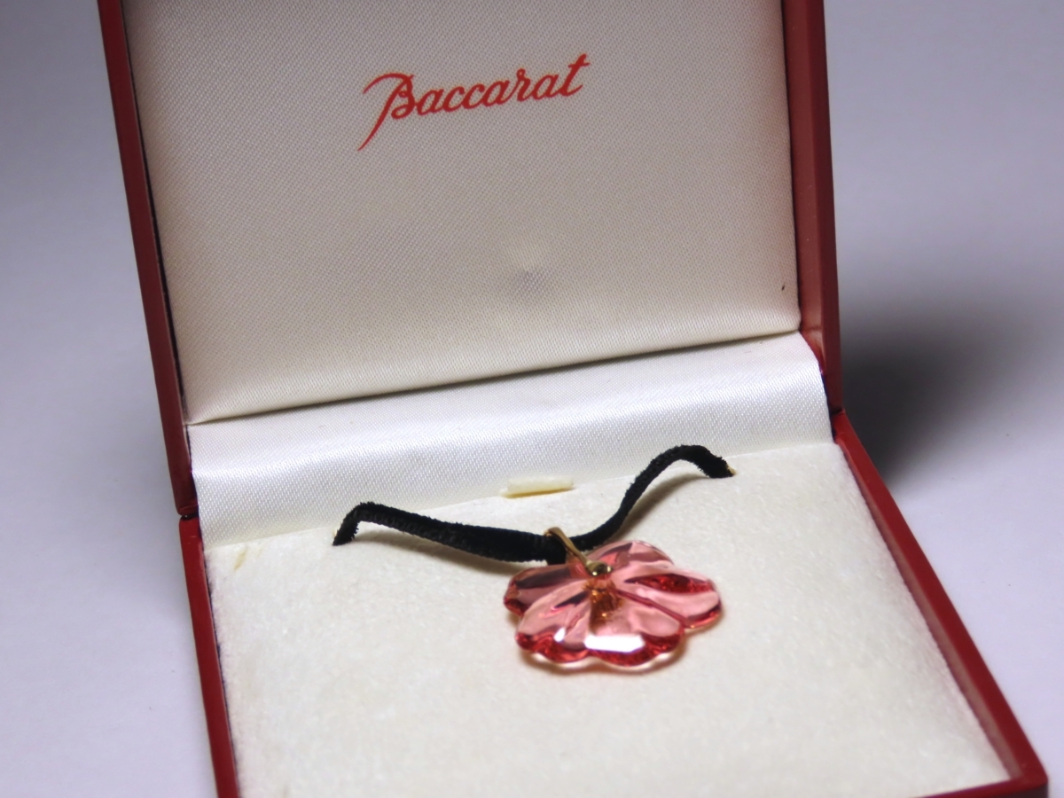 Baccarat バカラ ペンダント - シルバー ハート ネックレス バカラ 