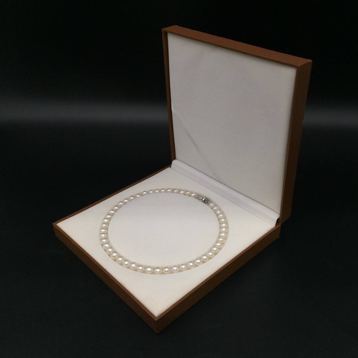 パールネックレス CHINA JEWELRY 花珠真珠 9-9.5mm 新品・未使用中国珠 