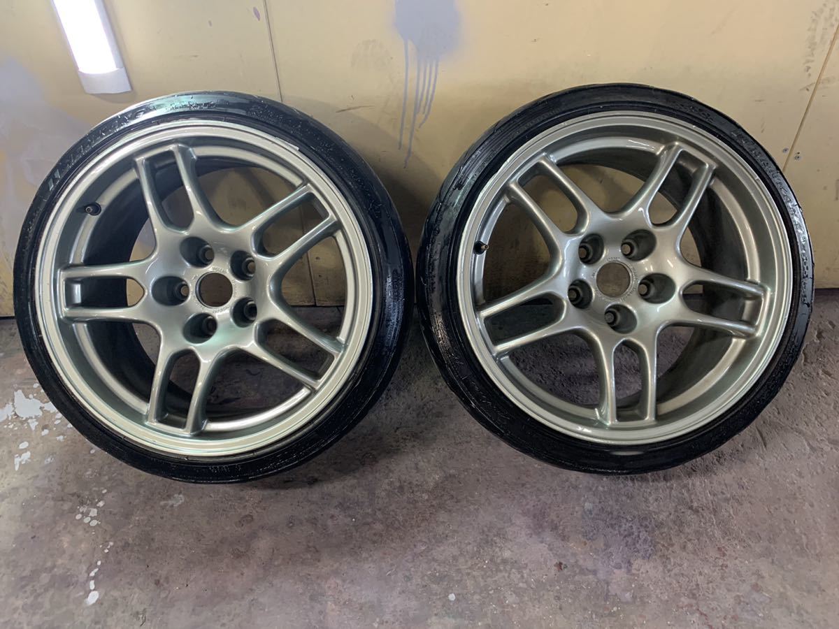 R33 GTR 純正ホイール 17インチ 9j+30 NANKANG NS-2R 2本セット R33