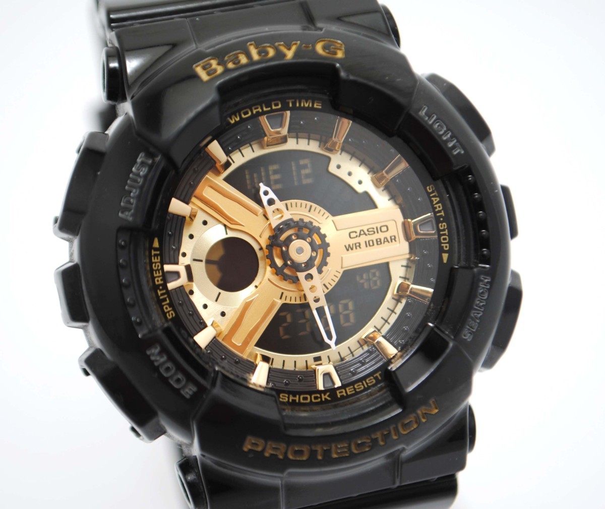中古品] 動作OK【CASIO】カシオ Baby-G BA-110-1AJF ブラック/ゴールド