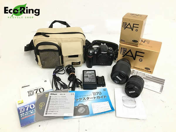 1円 ニコン デジタル 一眼レフ カメラ D70 レンズ付 セット HJ903