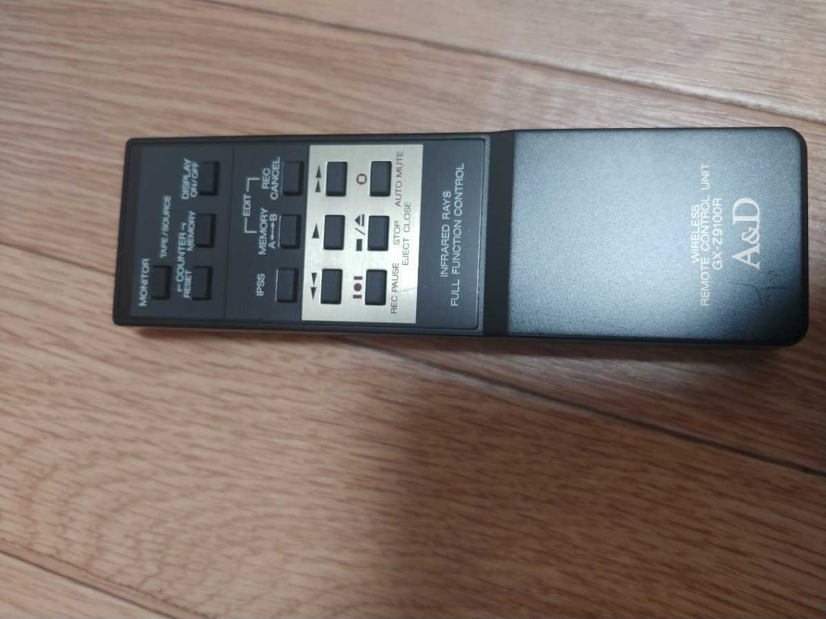即決 A＆D GX-Z9100R ワイヤレス リモコン カセットデッキ用 GX