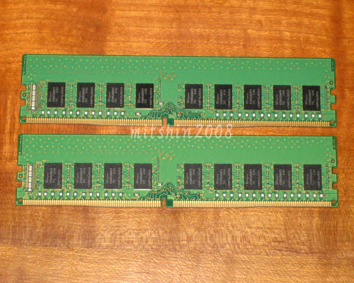 8GB DDR4-2666 ECC UDIMM CL19 1.2V M448033 2枚セット (合計16GB