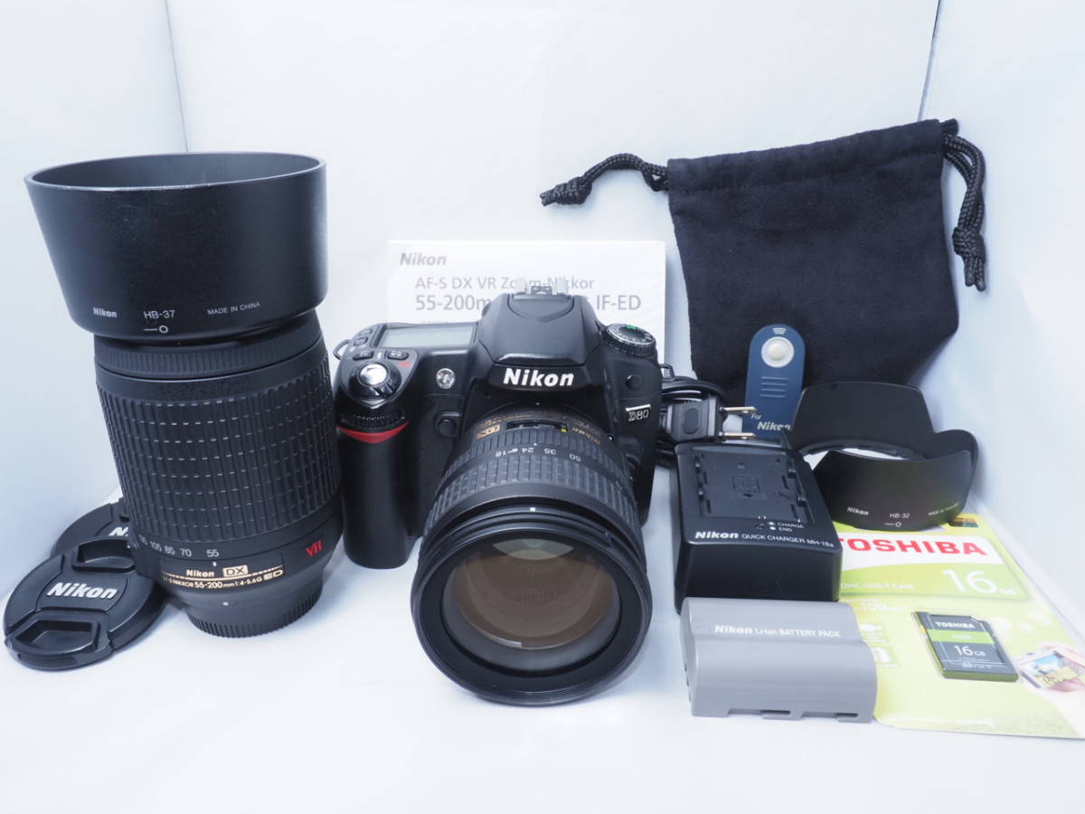 Nikon D80 すぐ撮れるセット ダブルズームキット｜Yahoo!フリマ 