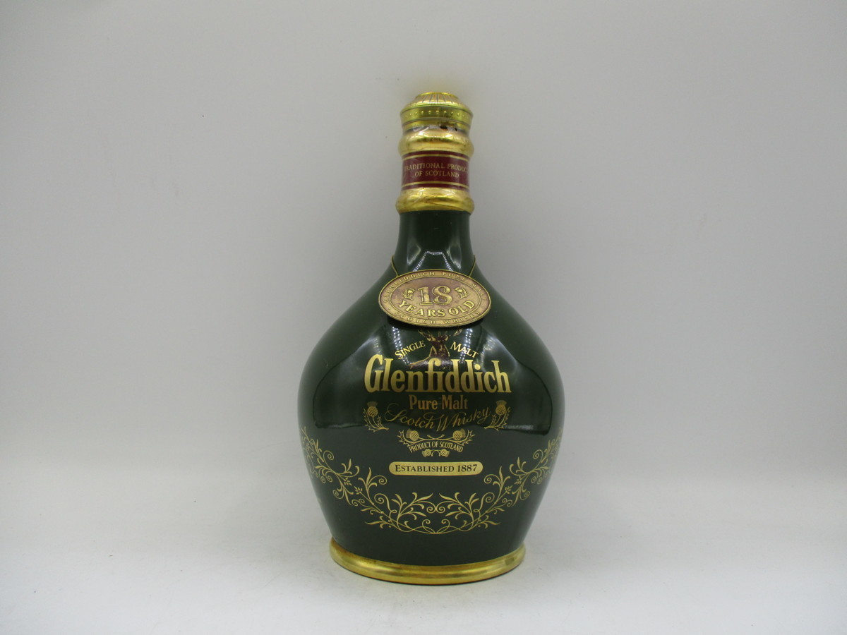 GLENFIDDICH 18年 グレンフィディック 緑 陶器ボトル シングル モルト