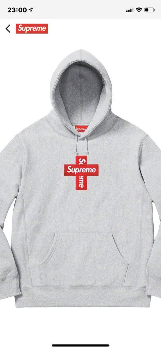 木村拓哉着用 Supreme cross boxlogo Mサイズ Mサイズ 私物 キムタク着 supreme Cross Box Logo Hooded Sweatshirt