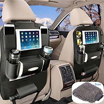 Balanada シートバックポケット 車用収納ポケット 収納ホルダー レザー製 iPad mini スマホ 傘など幅広く収納可_1