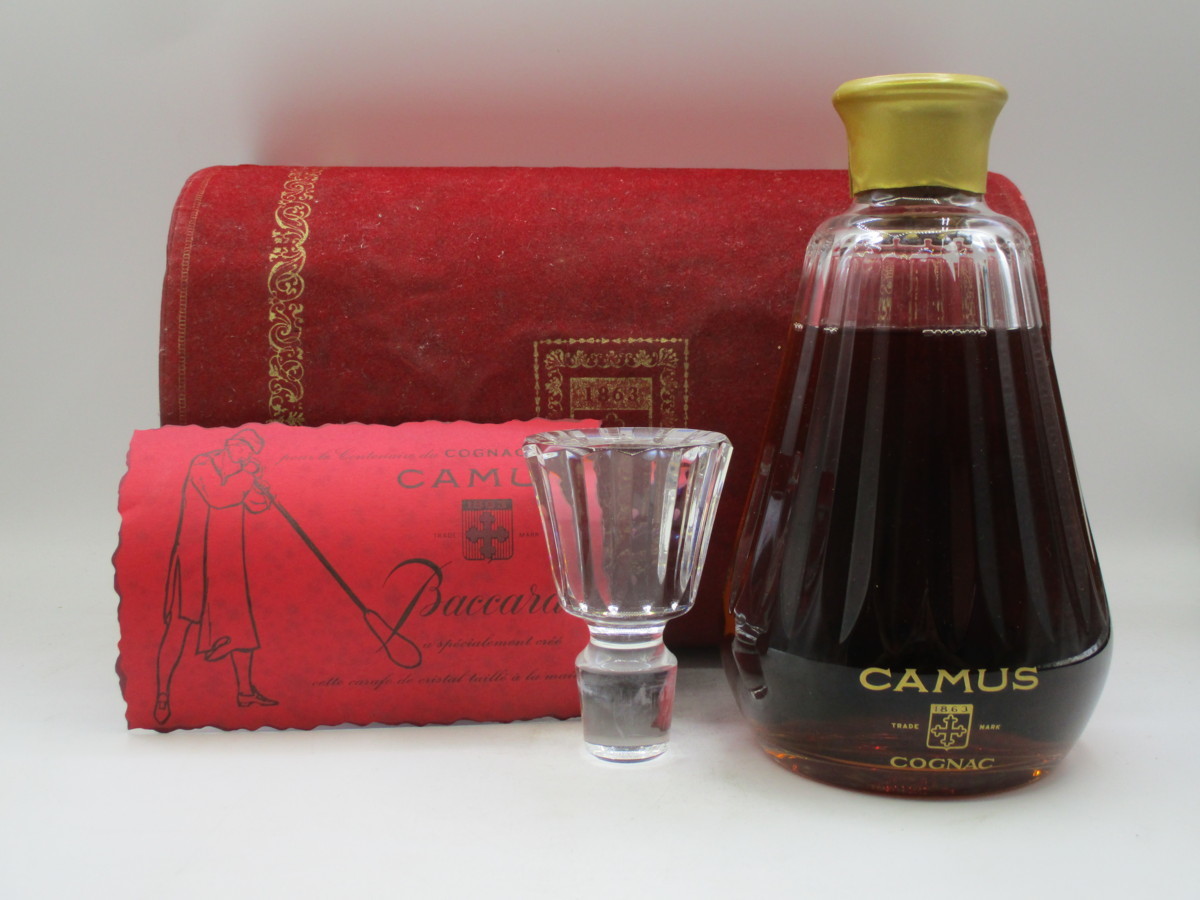 CAMUS カミュ バカラ クリスタル デキャンタ カラフェ ブランデー 箱入
