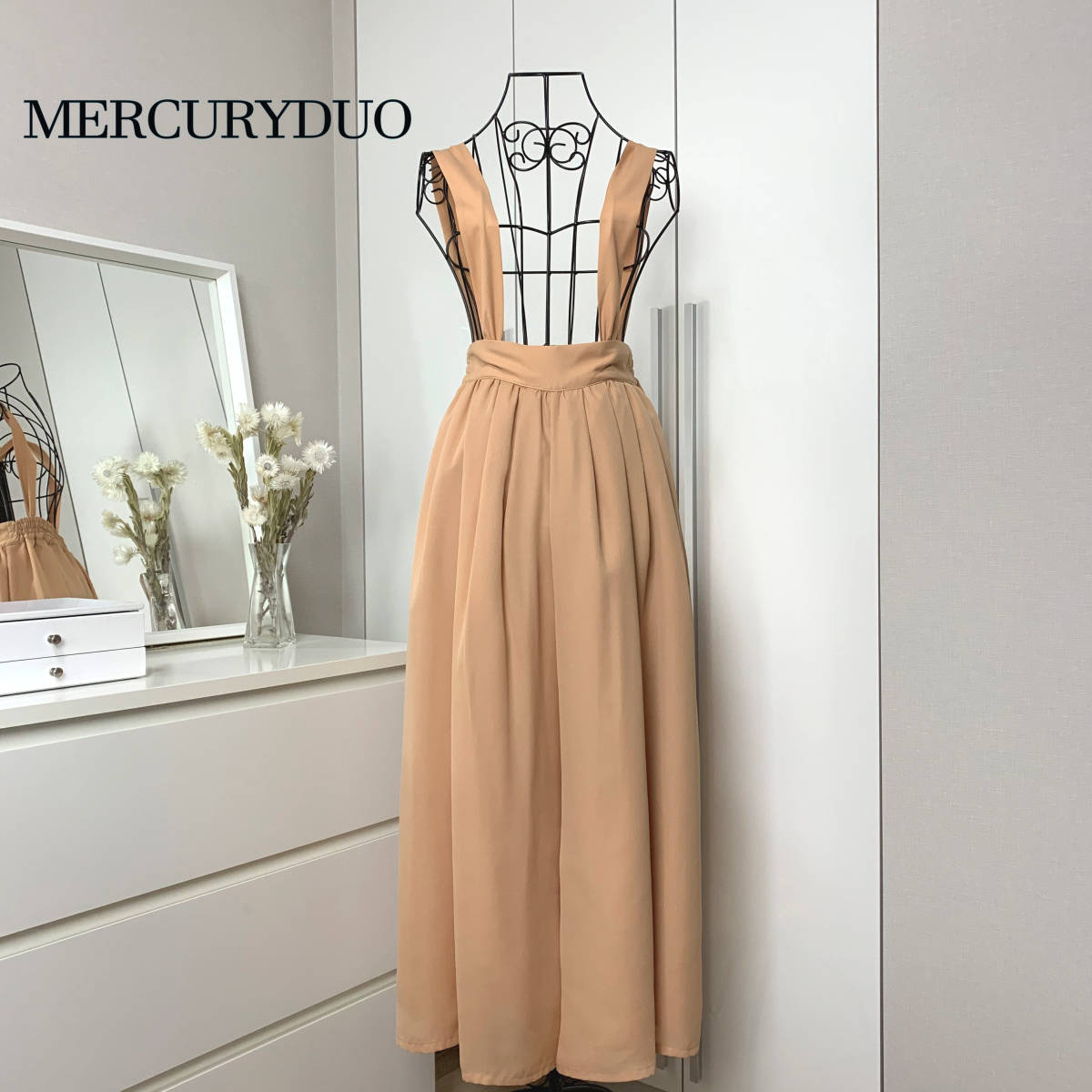 美品】 MERCURYDUO マーキュリーデュオ 2wayサスペンダー付ワイド 