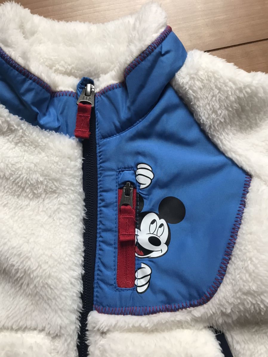 未着用 Babygap ディズニー ミッキーマウスデザインがかわいい おしゃれフリース ジャケット 80 送料350円 80 75 84cm 売買されたオークション情報 Yahooの商品情報をアーカイブ公開 オークファン Aucfan Com