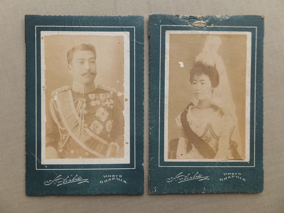 古い皇族軍人 閑院宮載仁親王・智恵子妃写真2葉(雑貨)｜売買された