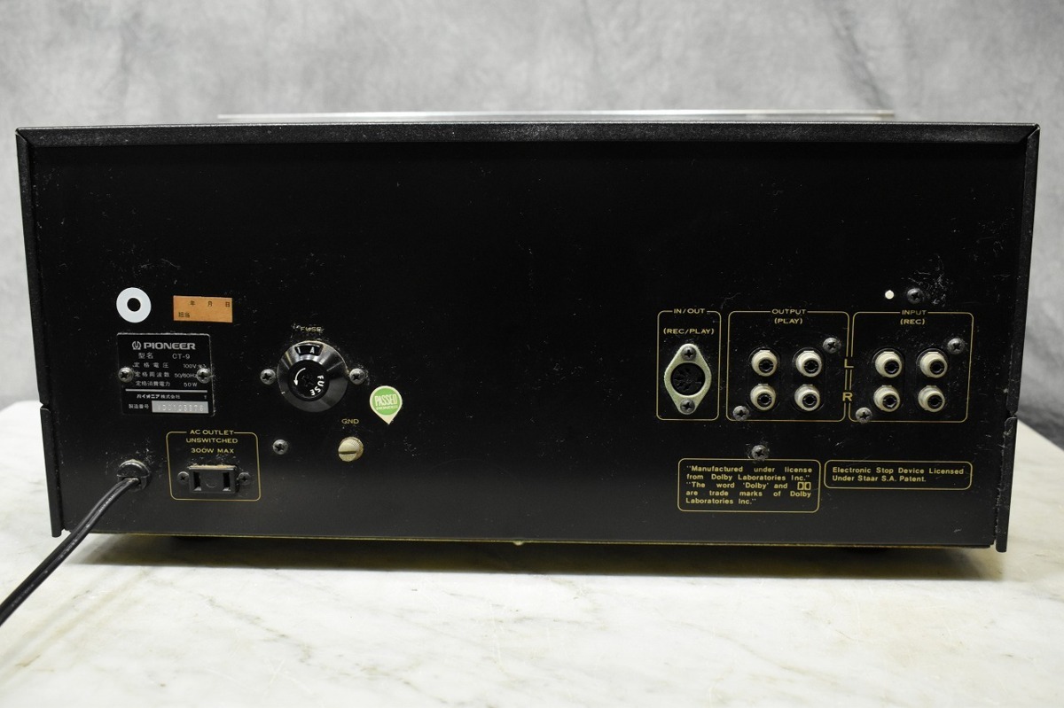 PIONEER パイオニア カセットデッキ CT-9【ジャンク品】 【公式通販】