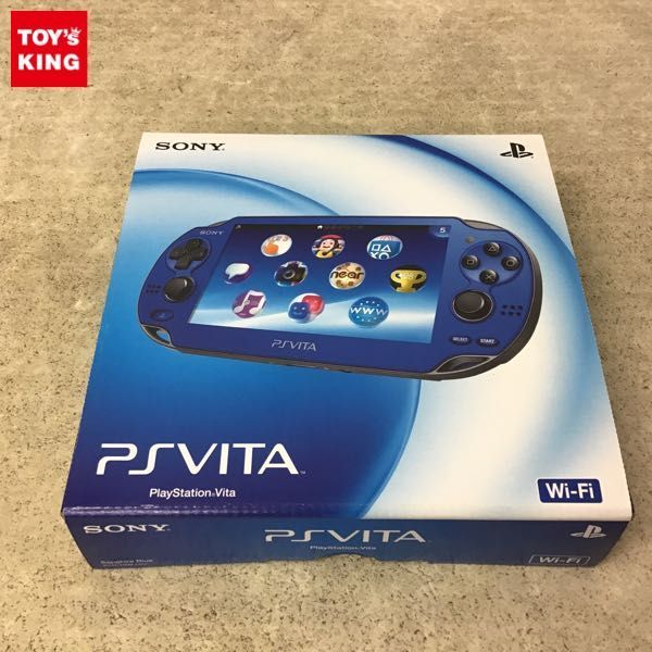 1円～ 動作確認済/初期化済 PS Vita 本体 PCH-1000 サファイア・ブルー