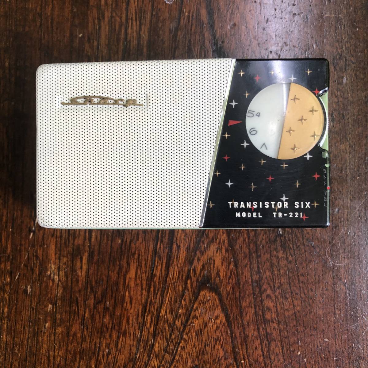 トランジスタラジオ　TR-221 シャープ　早川電機　動作品　ケース付き　昭和レトロ_2